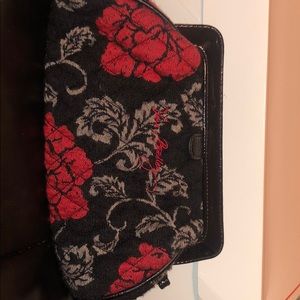 Vera Bradley Black and Red Wristlet/Clutch
